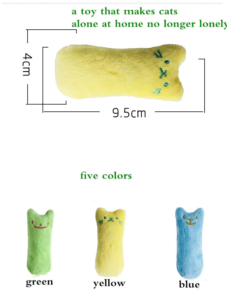 Interactive Catnip Plush Toy – Chew & Play
