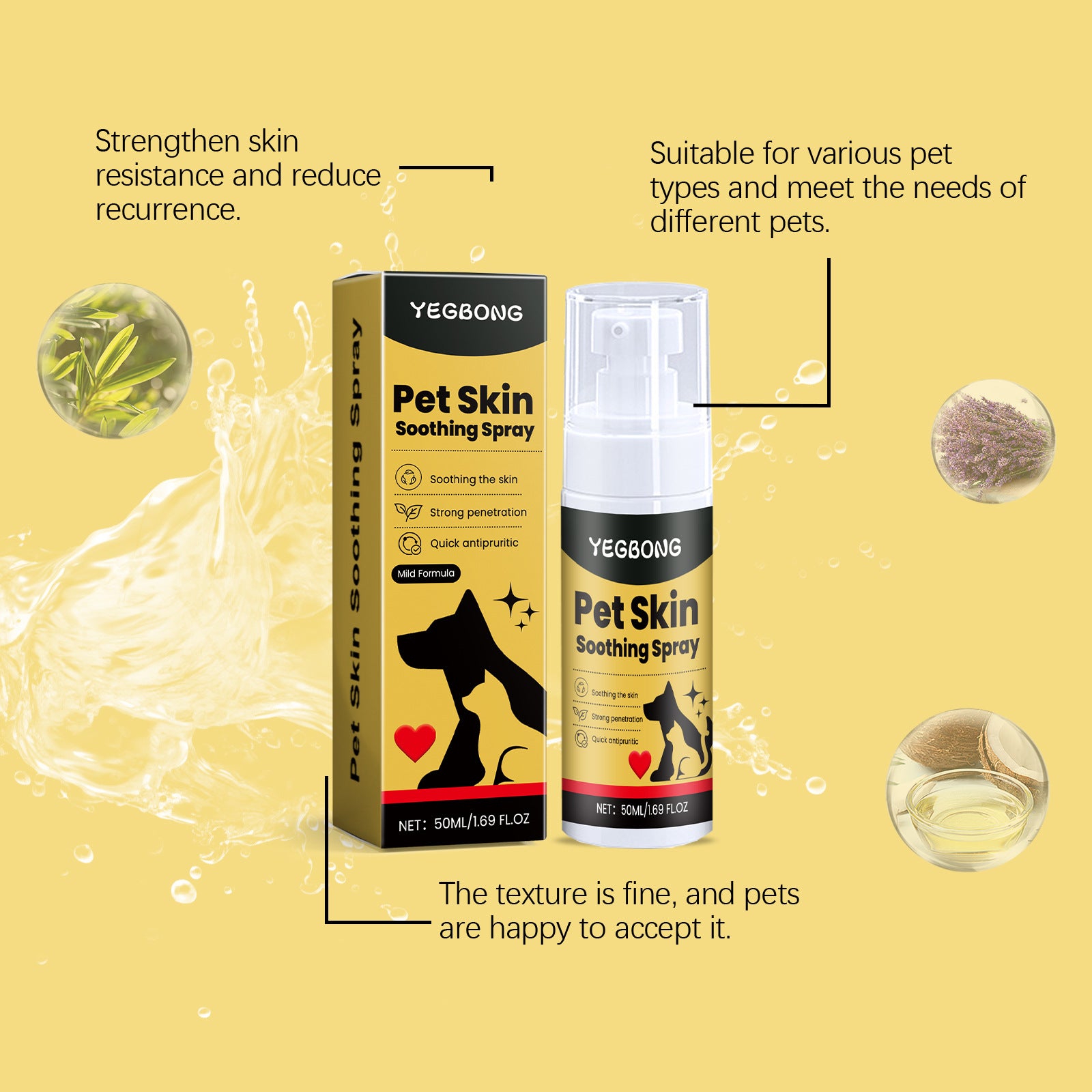 Pet Skin Care & Flea Relief Spray