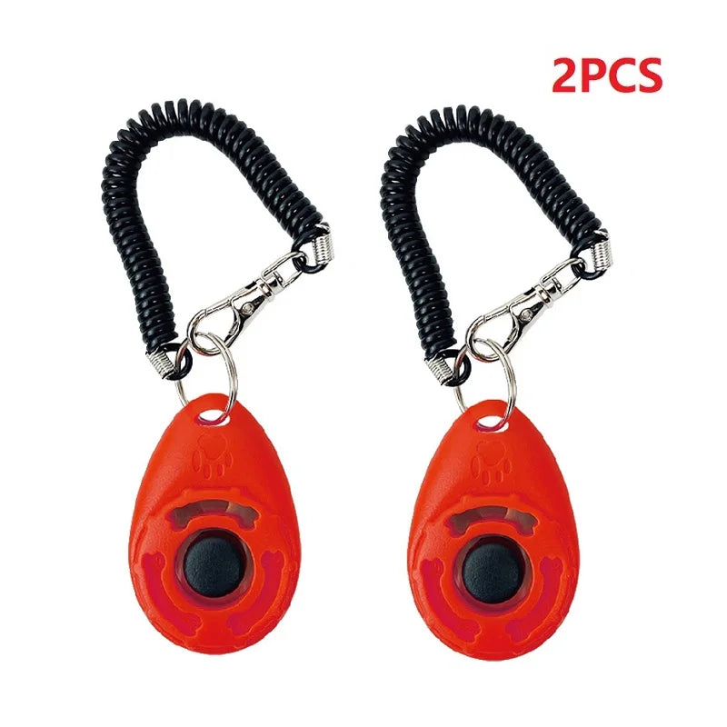 Adjustable Dog & Cat Training Clicker with Wrist Strap