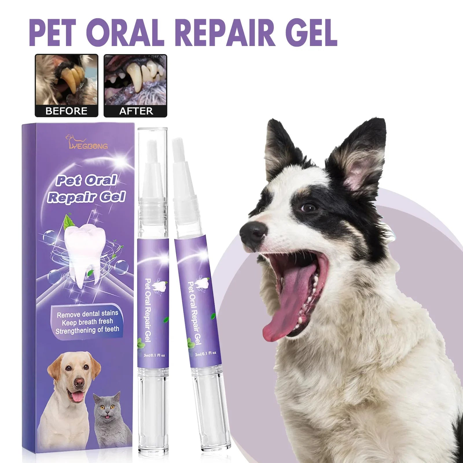 Pet Teeth Cleaning Pen – Oral Care Gel