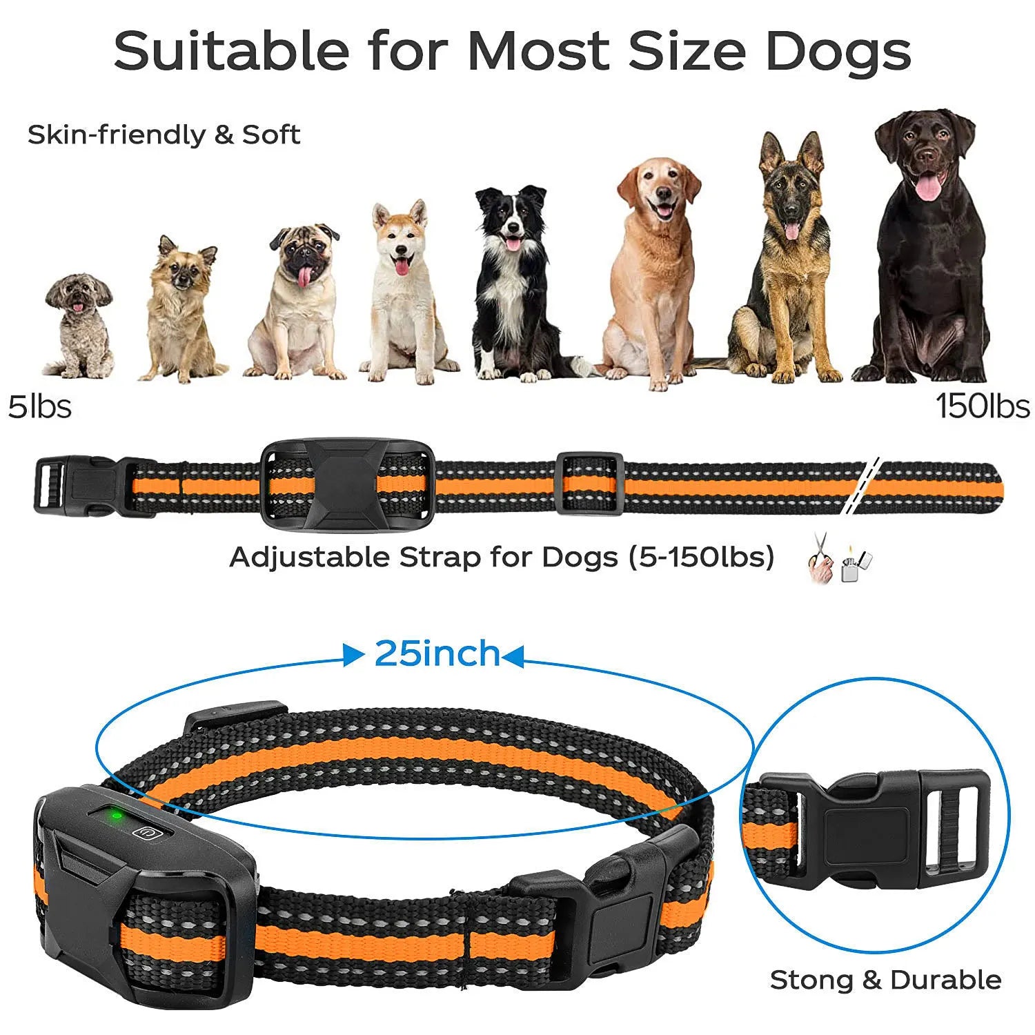 3300Ft Electric Dog Training Collar – Remote & Waterproof
