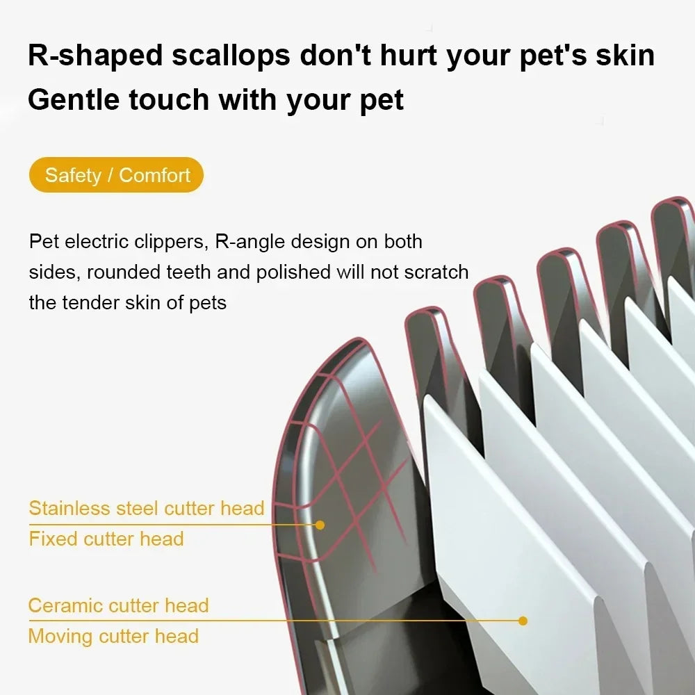 Professional Pet Hair Clipper – USB Rechargeable