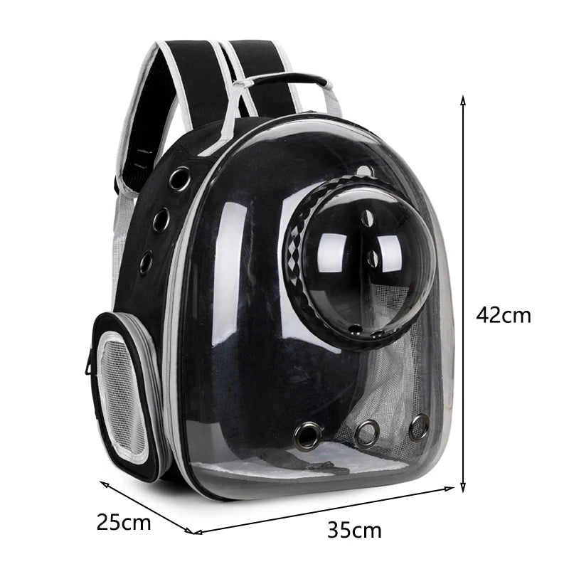 Transparent Space Capsule Pet Backpack – Portable Carrier