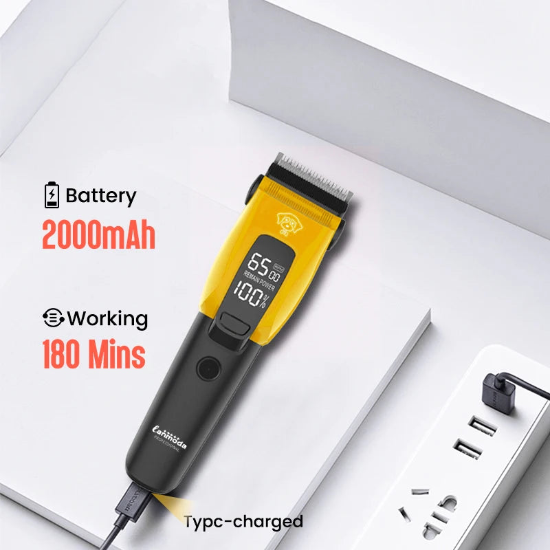 Professional Pet Hair Clipper – Type-C Electric Trimmer