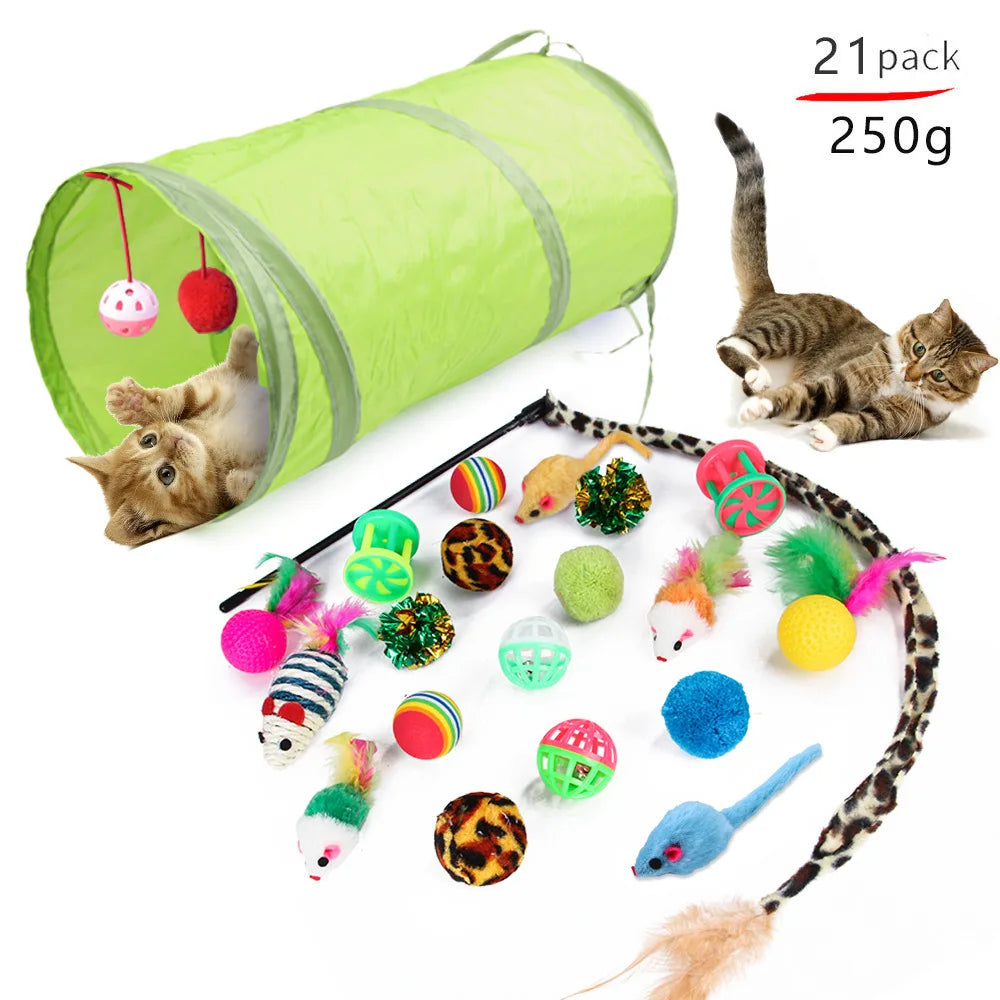 20-Piece Cat Toy Combo Set – Fun Interactive Toys