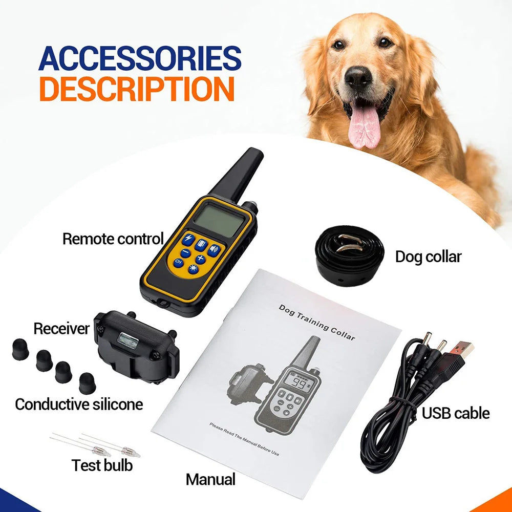 Electric Dog Training Collar – Remote & Waterproof