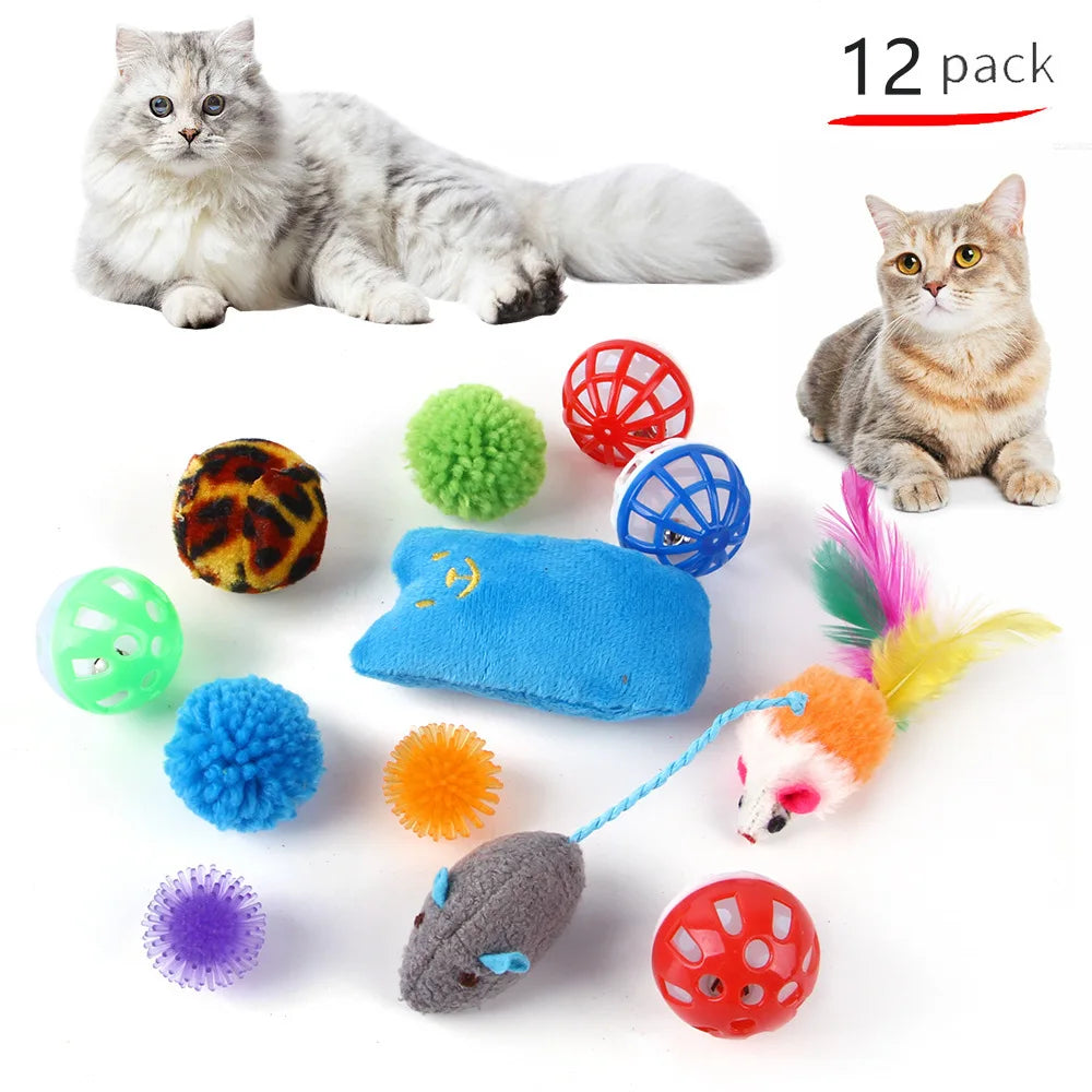 20-Piece Cat Toy Combo Set – Fun Interactive Toys