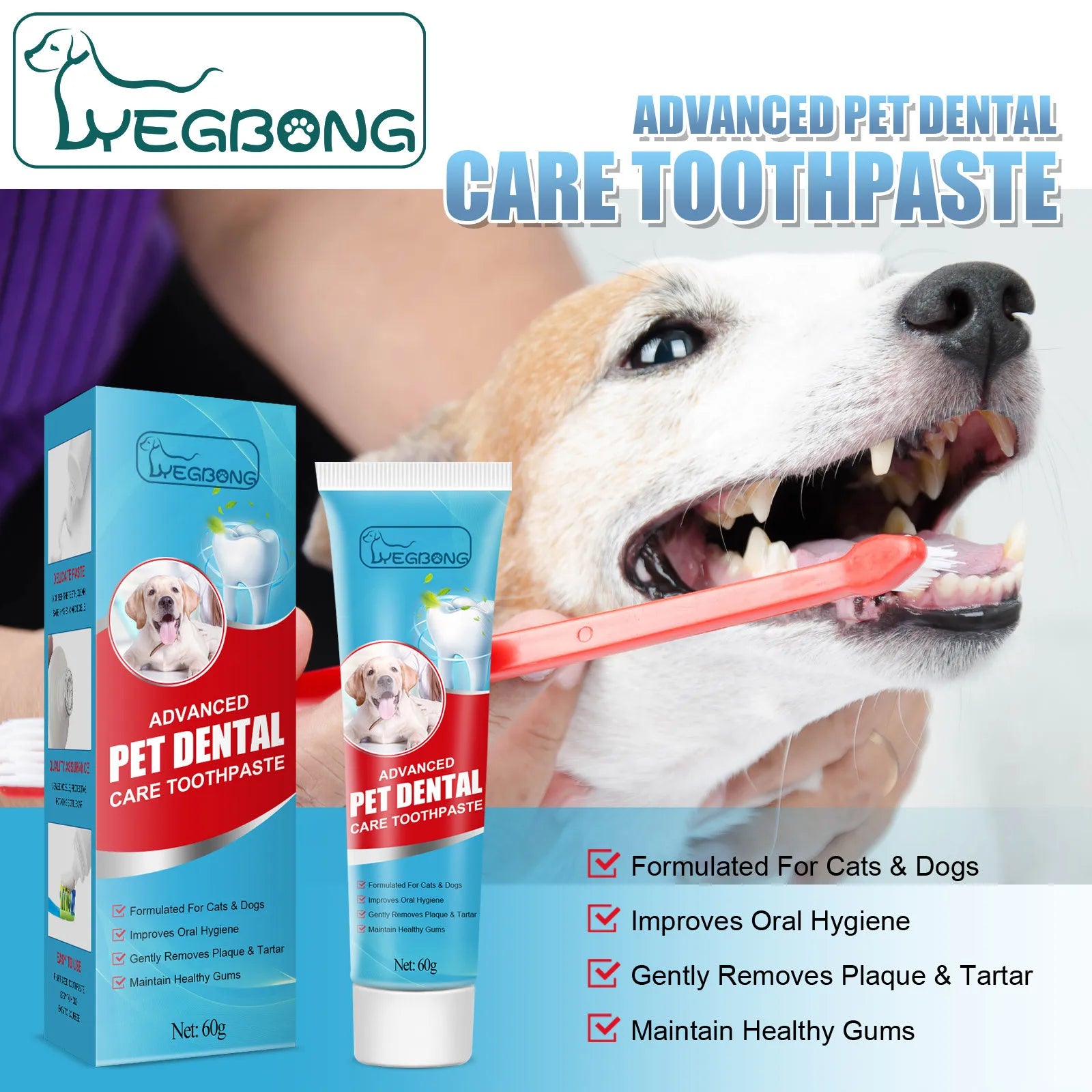 Edible Pet Toothpaste – Cats & Dogs