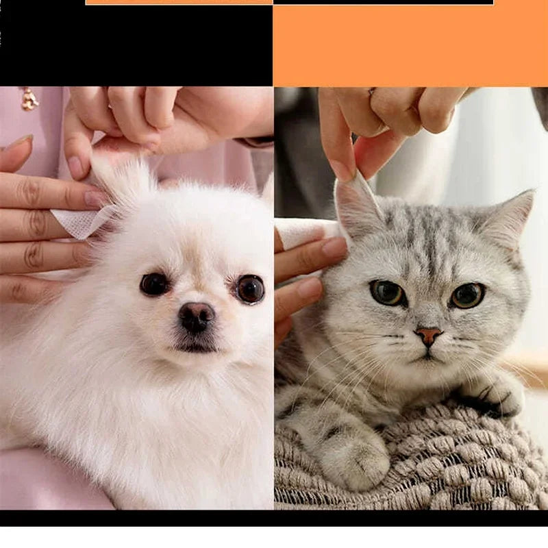 130pcs Pet Eye & Tear Stain Cleaning Wipes