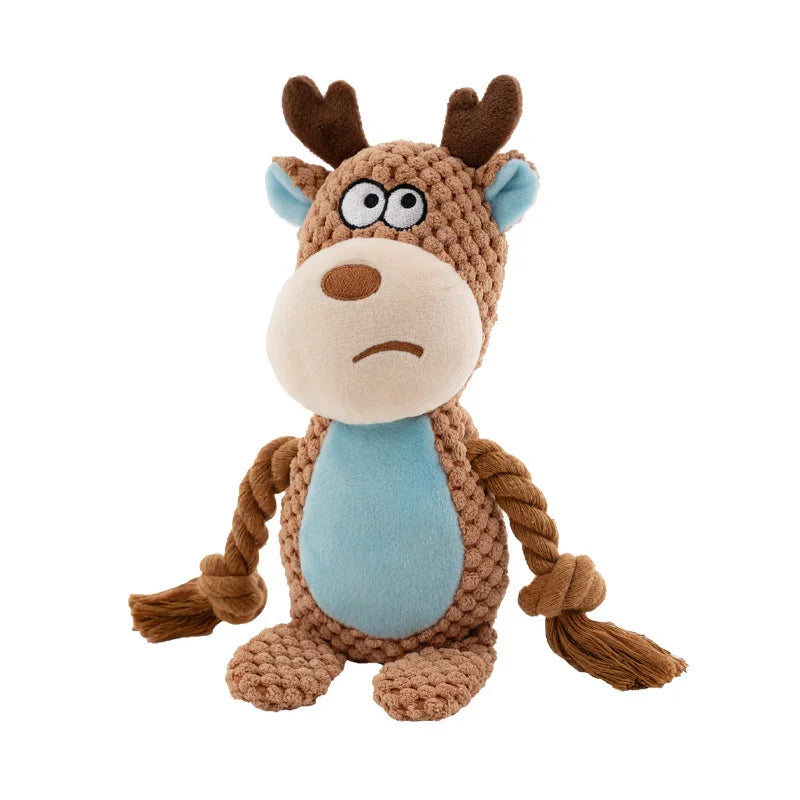 Indestructible Plush Dog Chew Toy – Squeaker