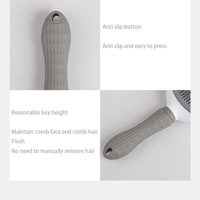 Pet Hair Brush & Comb – Dog & Cat Grooming Tool