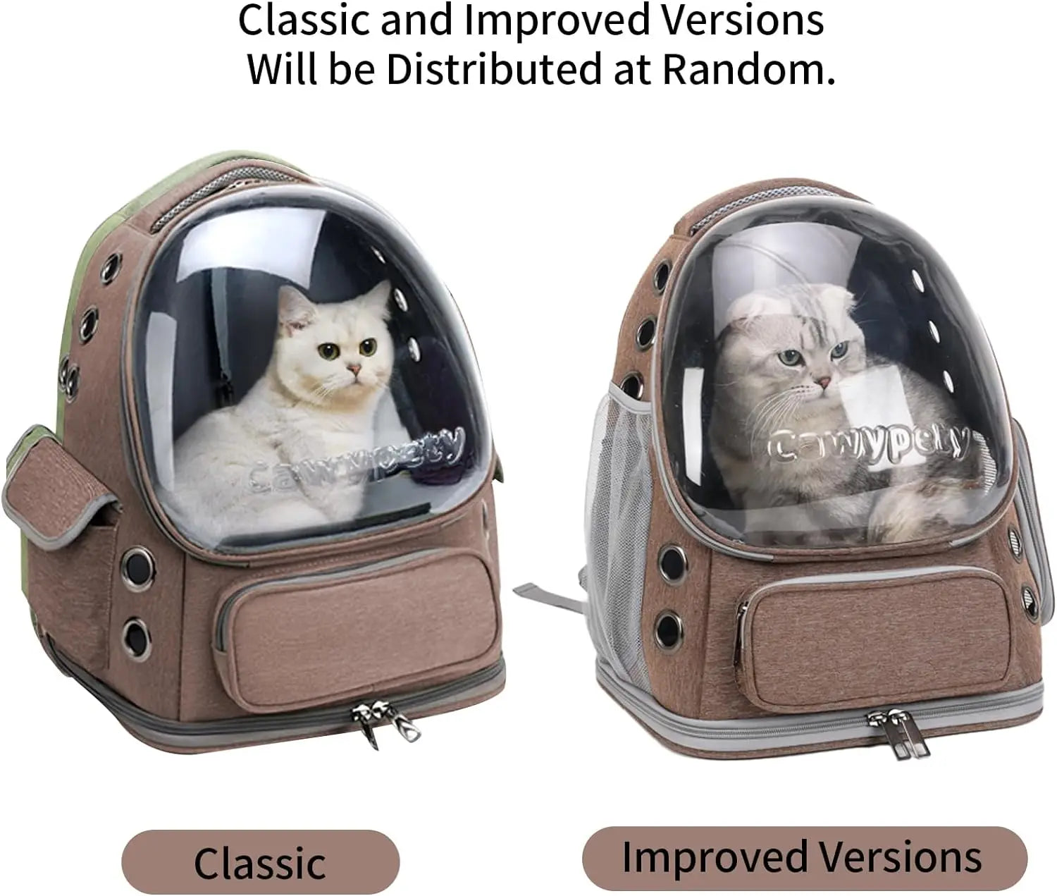 Transparent Folding Pet Carrier Backpack – Portable Travel Bag