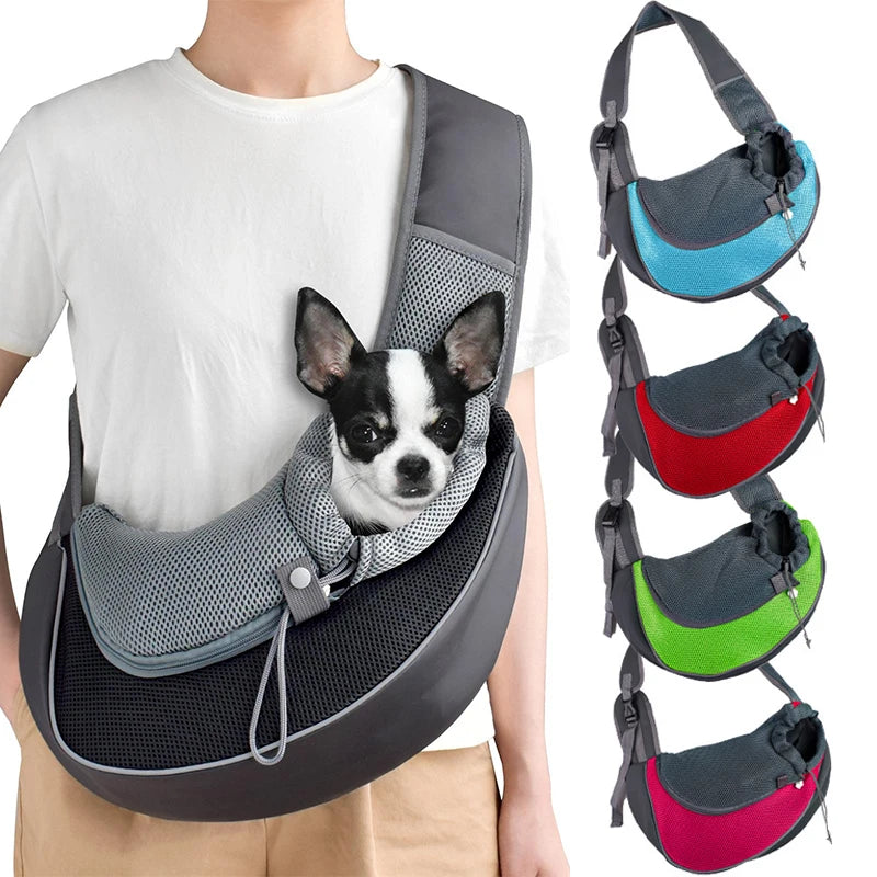 Mesh Pet Carrier Backpack – Crossbody Travel Bag