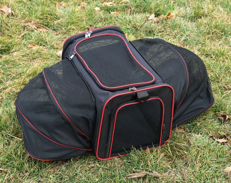 Foldable Pet Carrier Bag – Breathable Mesh Travel Bag