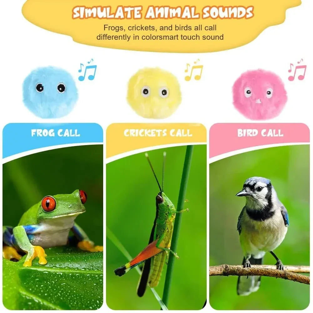 Automatic Interactive Cat Toy – Plush Sound Ball