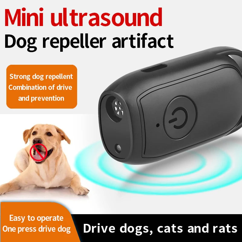 Mini Ultrasonic Dog Repeller with LED
