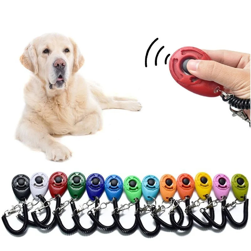 Adjustable Dog & Cat Training Clicker with Wrist Strap