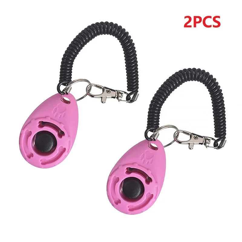 Adjustable Dog & Cat Training Clicker with Wrist Strap