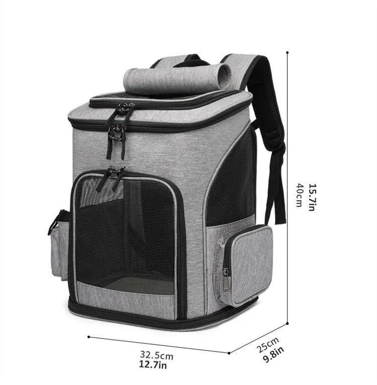 Expandable Foldable Pet Carrier Backpack – Large Capacity