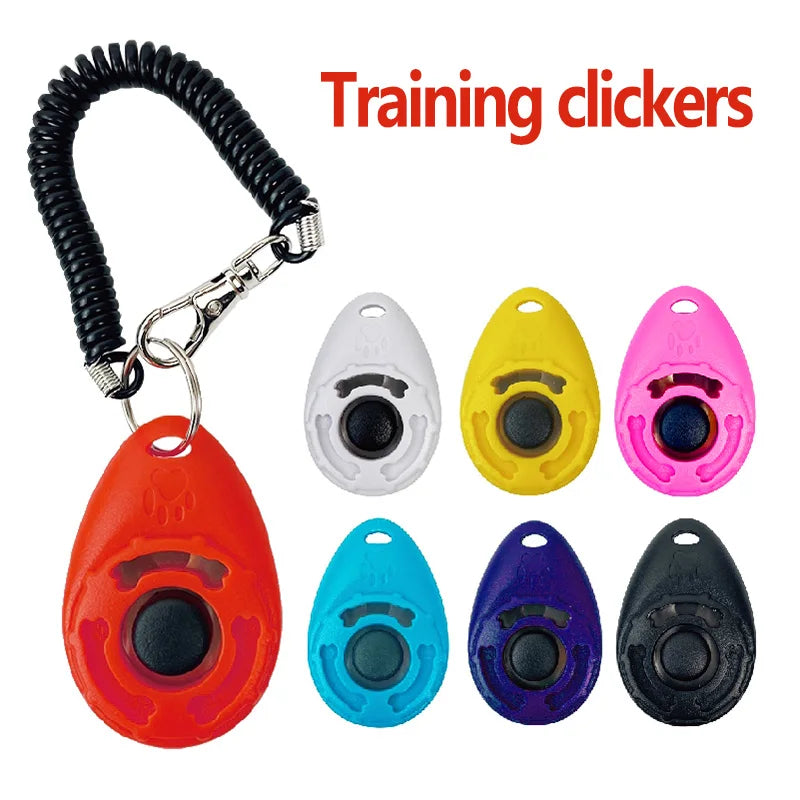 Adjustable Dog & Cat Training Clicker with Wrist Strap