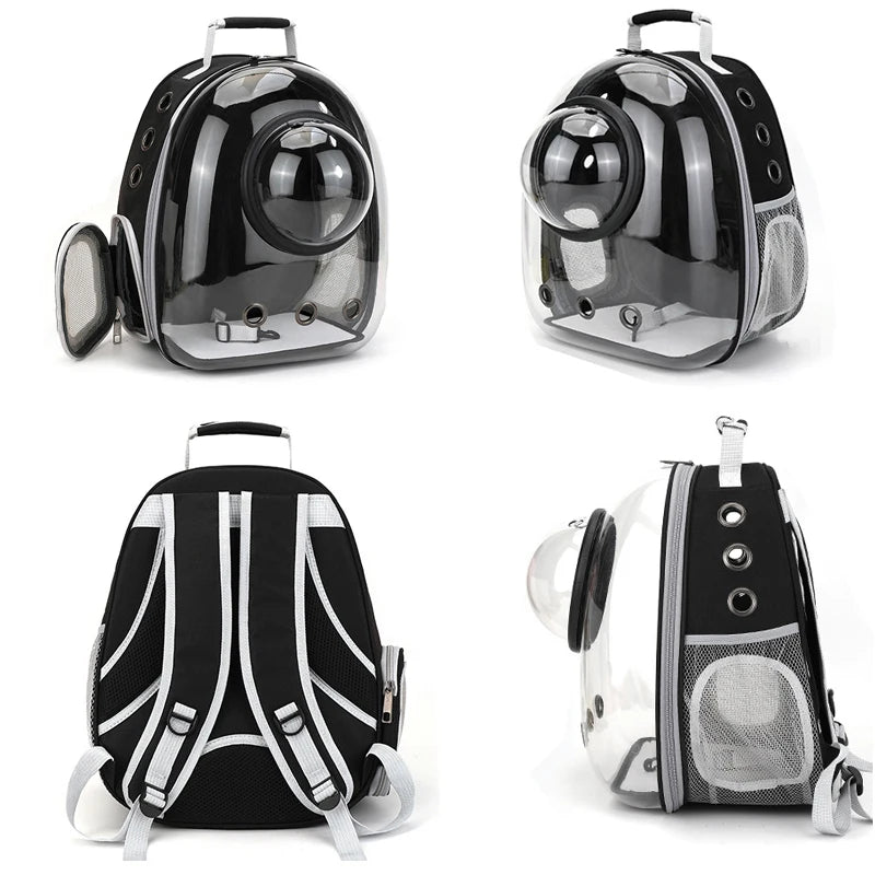 Transparent Space Capsule Pet Backpack – Portable Carrier