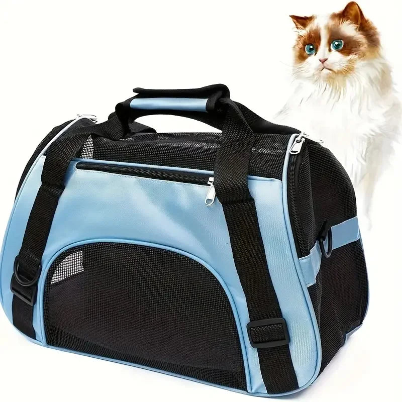 Portable Pet Carrier Bag – Breathable Travel Handbag