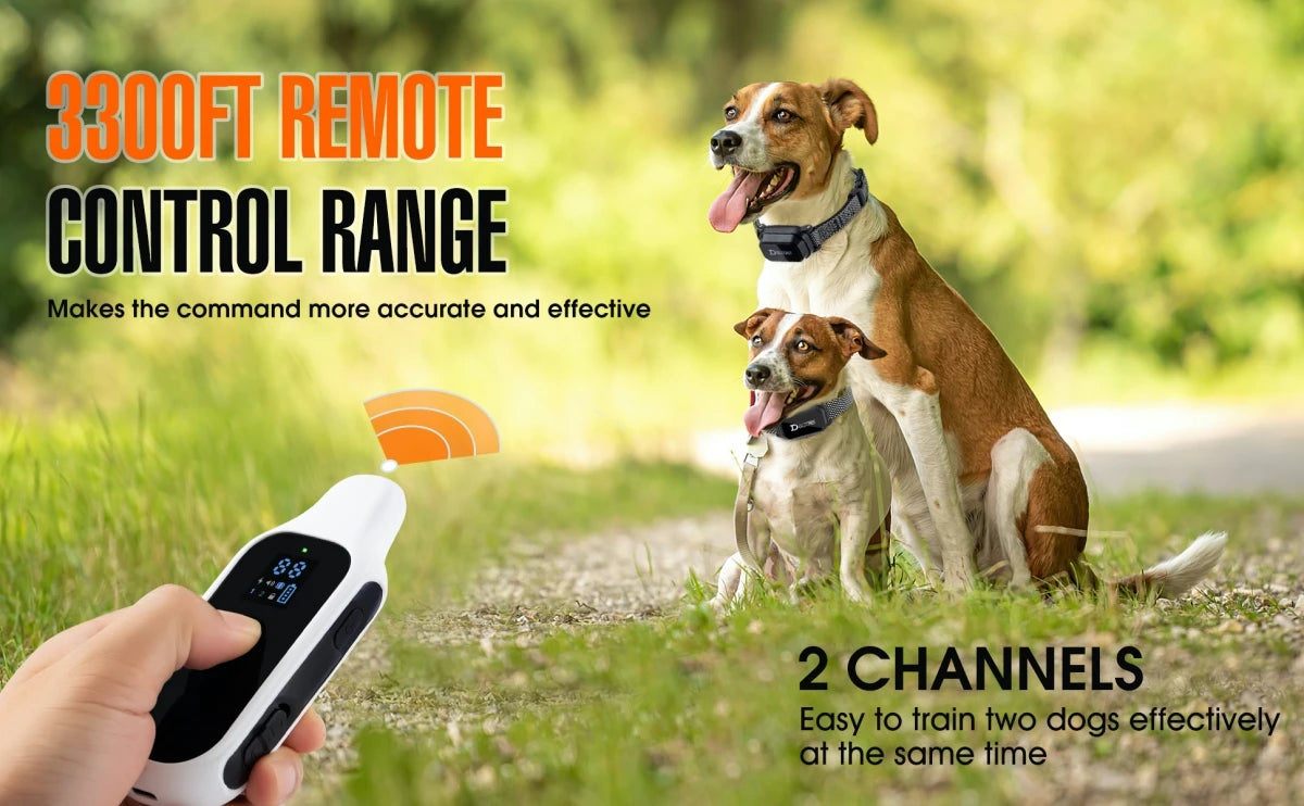 800m Digital Dog Training Collar – Waterproof with LCD