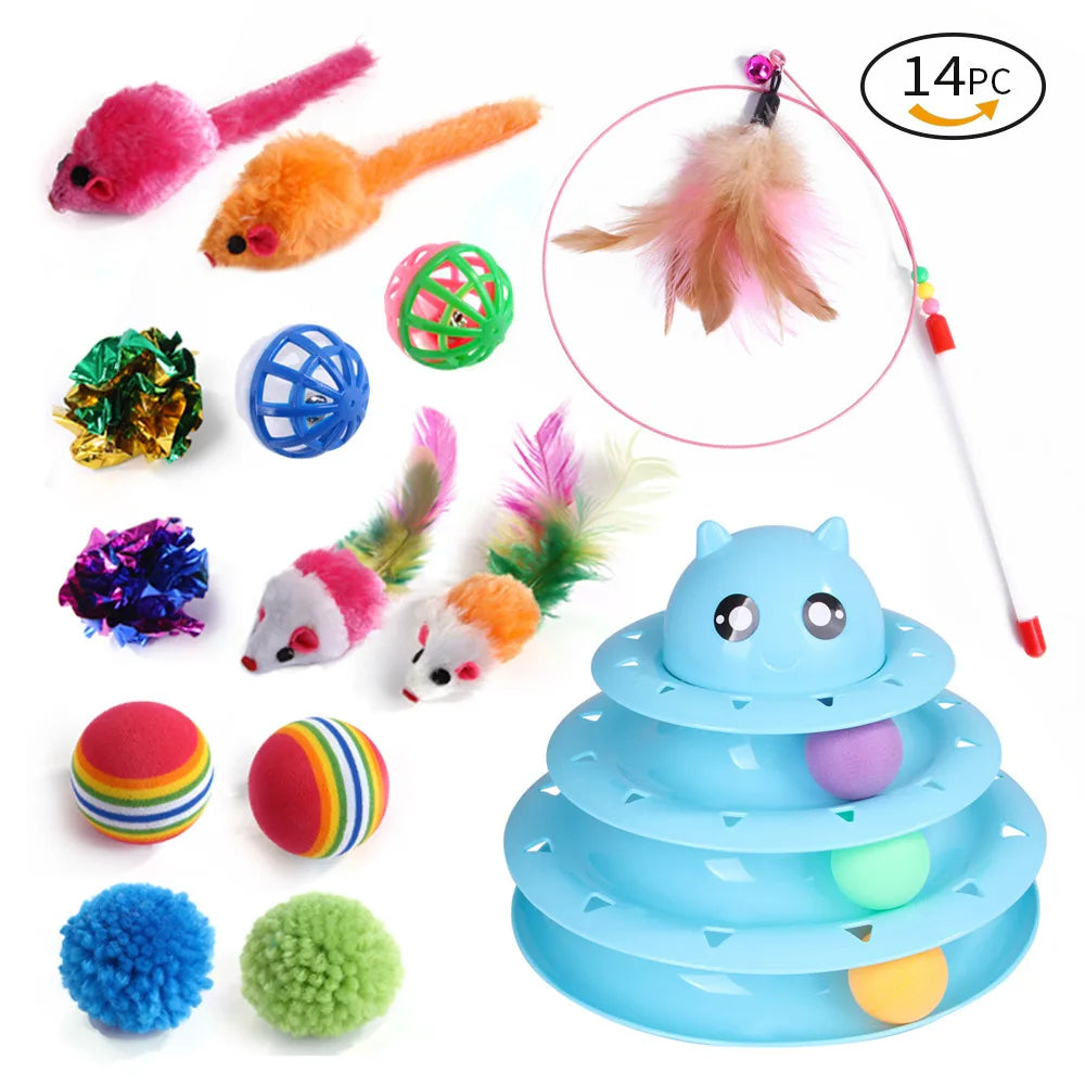 20-Piece Cat Toy Combo Set – Fun Interactive Toys