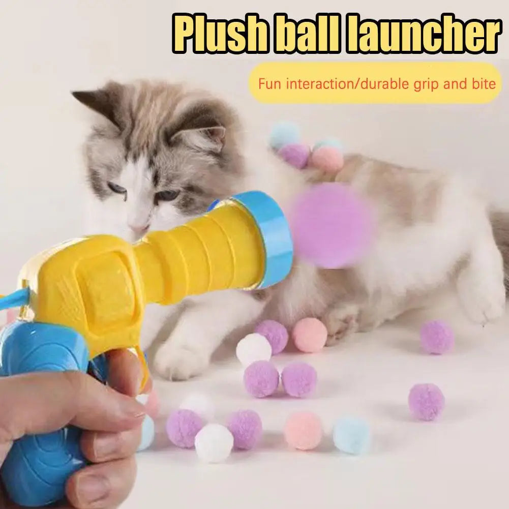 Interactive Cat Toy Ball Launcher