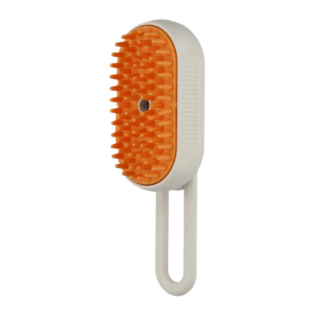 3-in-1 Electric Steam Pet Brush – USB Rechargeable