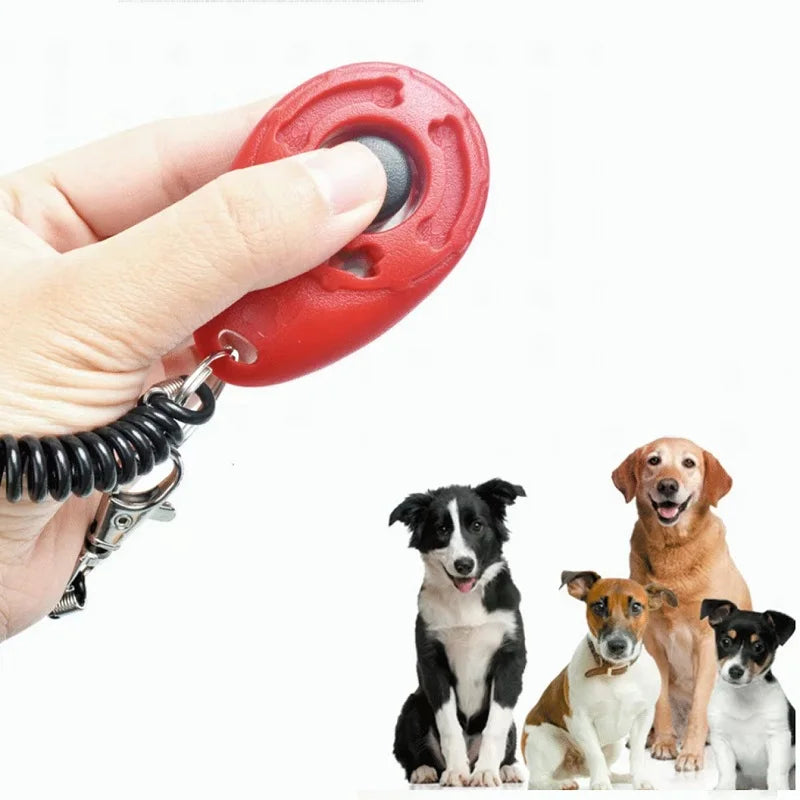 Adjustable Dog & Cat Training Clicker with Wrist Strap