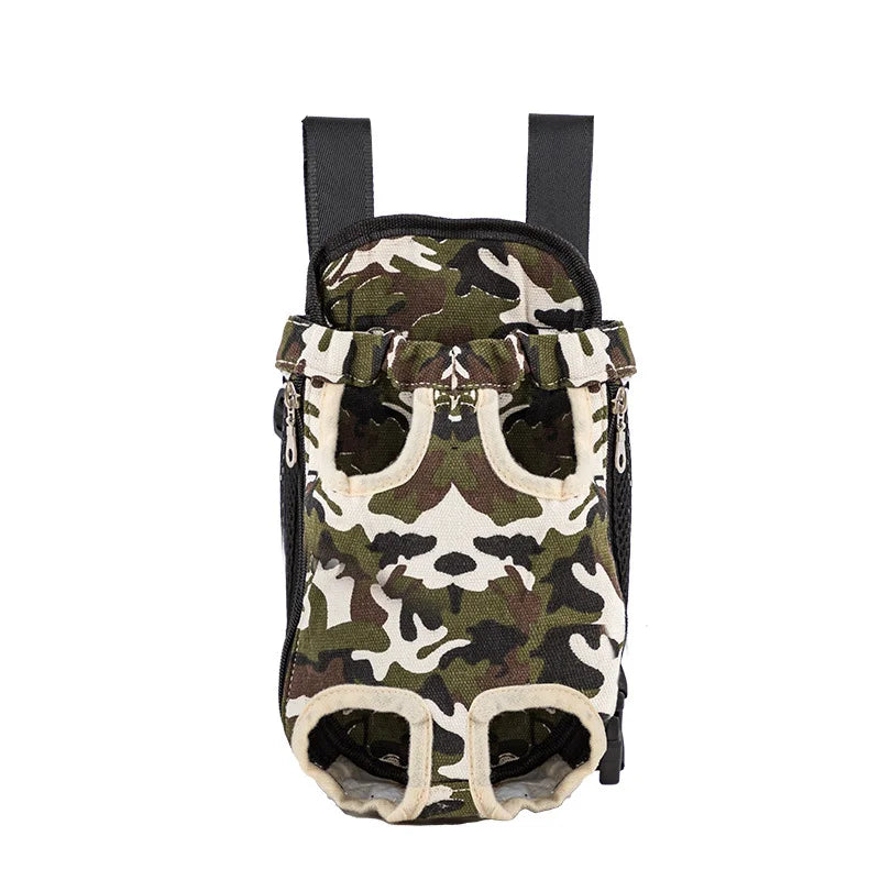 Camouflage Dog Backpack – Breathable Travel Carrier