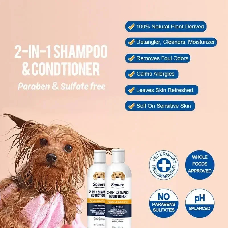 Puppy 2-in-1 Moisturizing Dog Shampoo