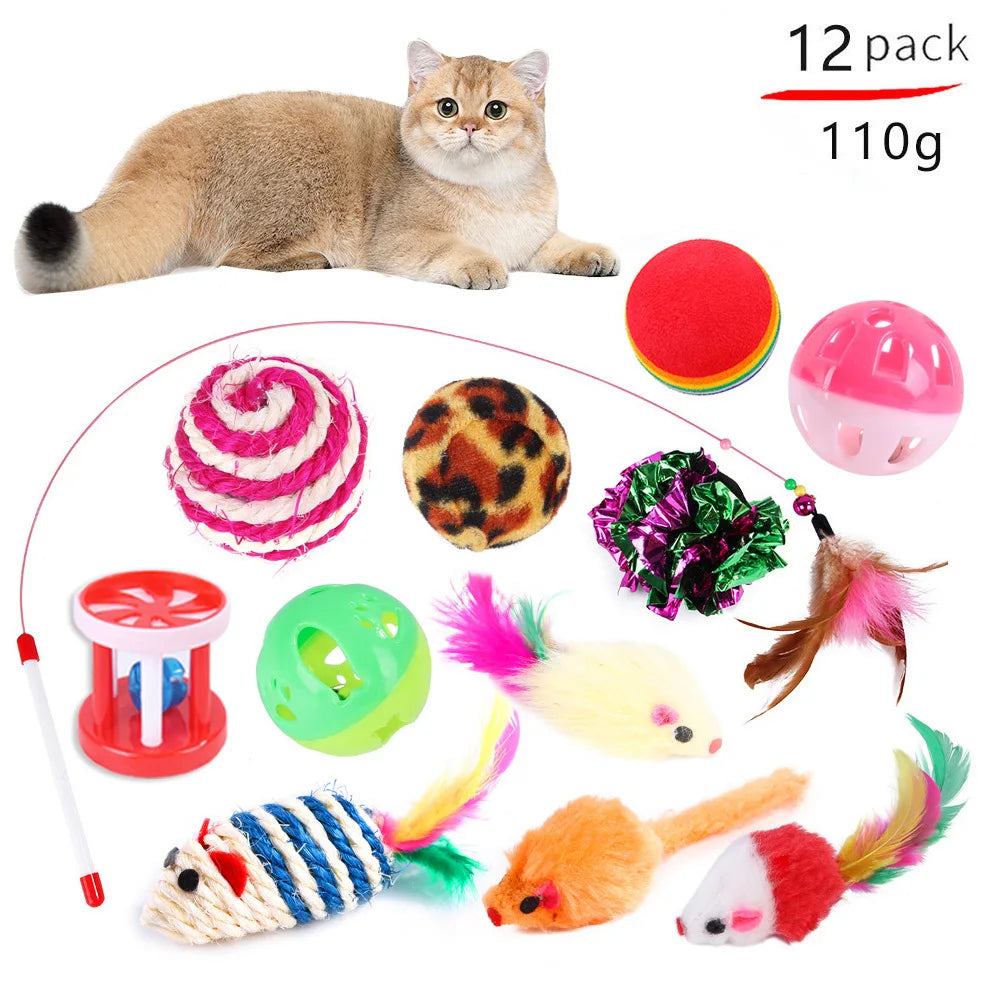 20-Piece Cat Toy Combo Set – Fun Interactive Toys