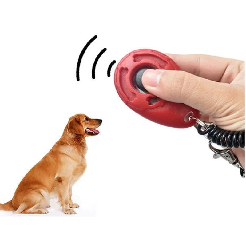 Adjustable Dog & Cat Training Clicker with Wrist Strap