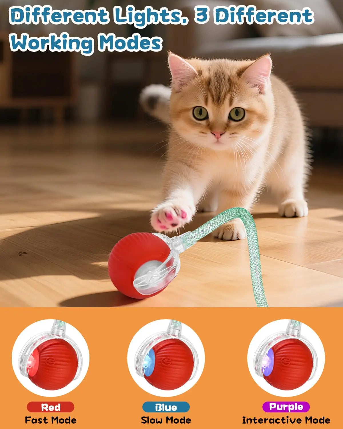 Rechargeable Smart Cat Interactive Ball Toy
