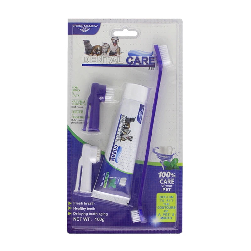 4-Piece Dog Tartar Control Dental Kit