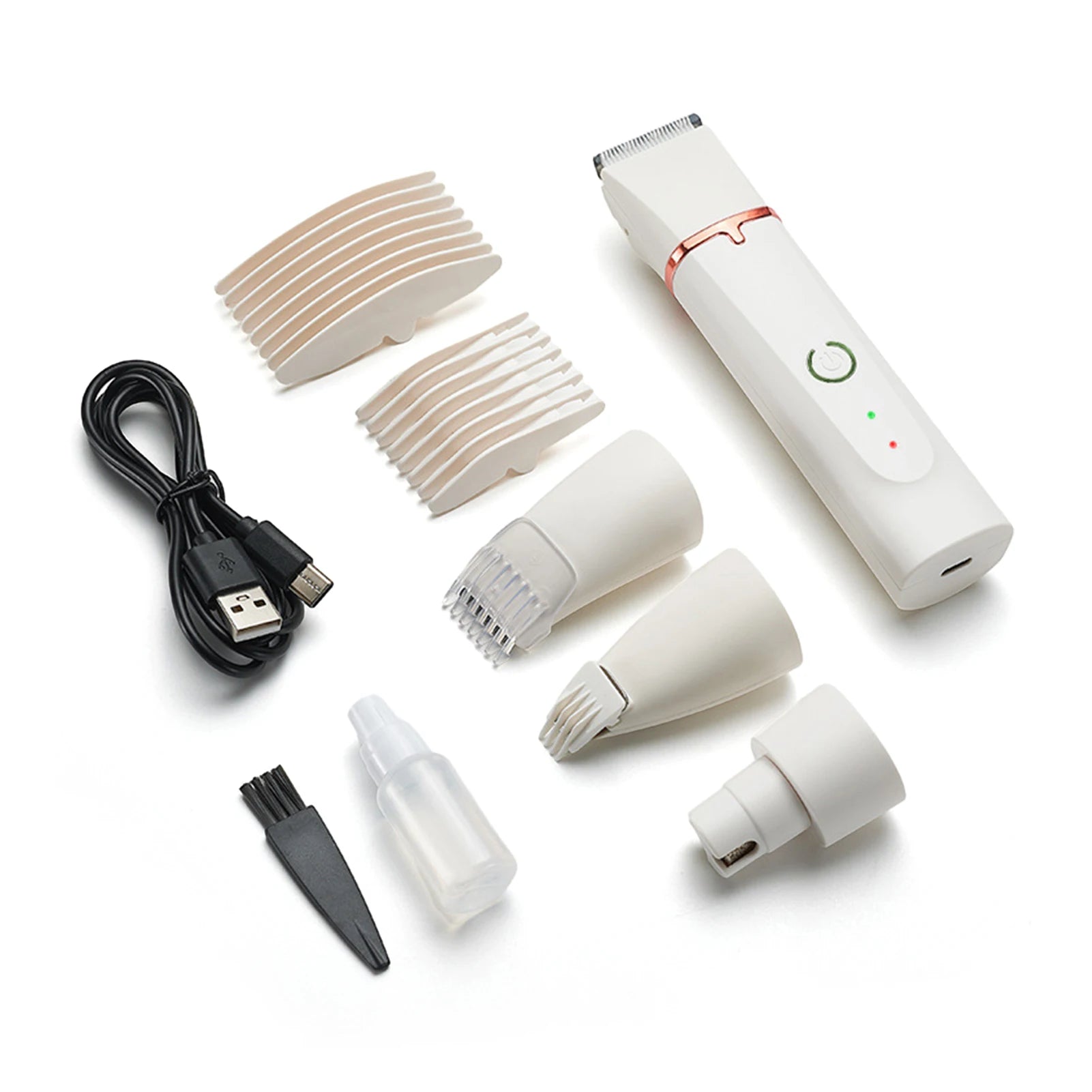 4-in-1 Electric Pet Grooming Kit – USB Rechargeable