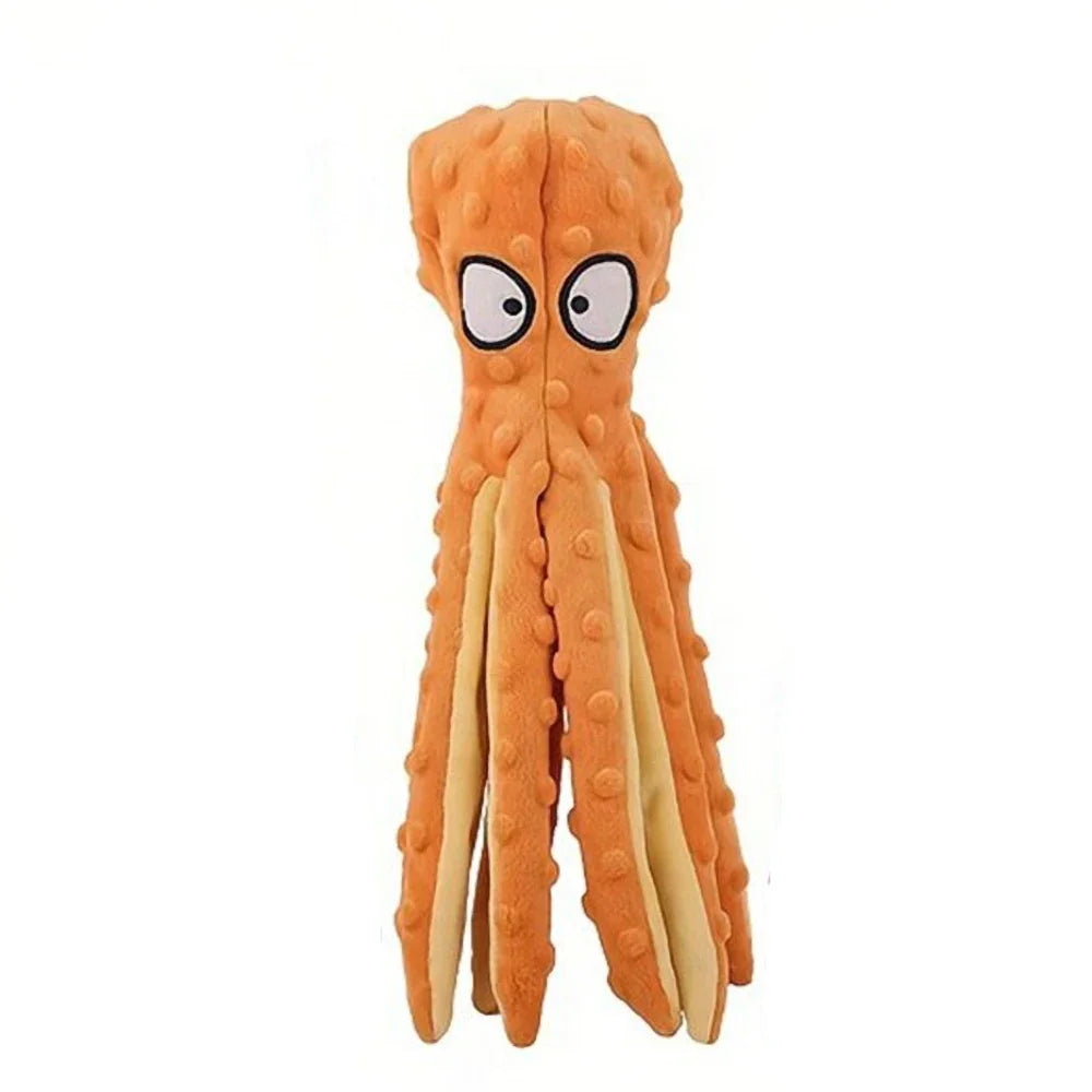 Octopus Plush Dog Toy – Squeaky Chew Toy
