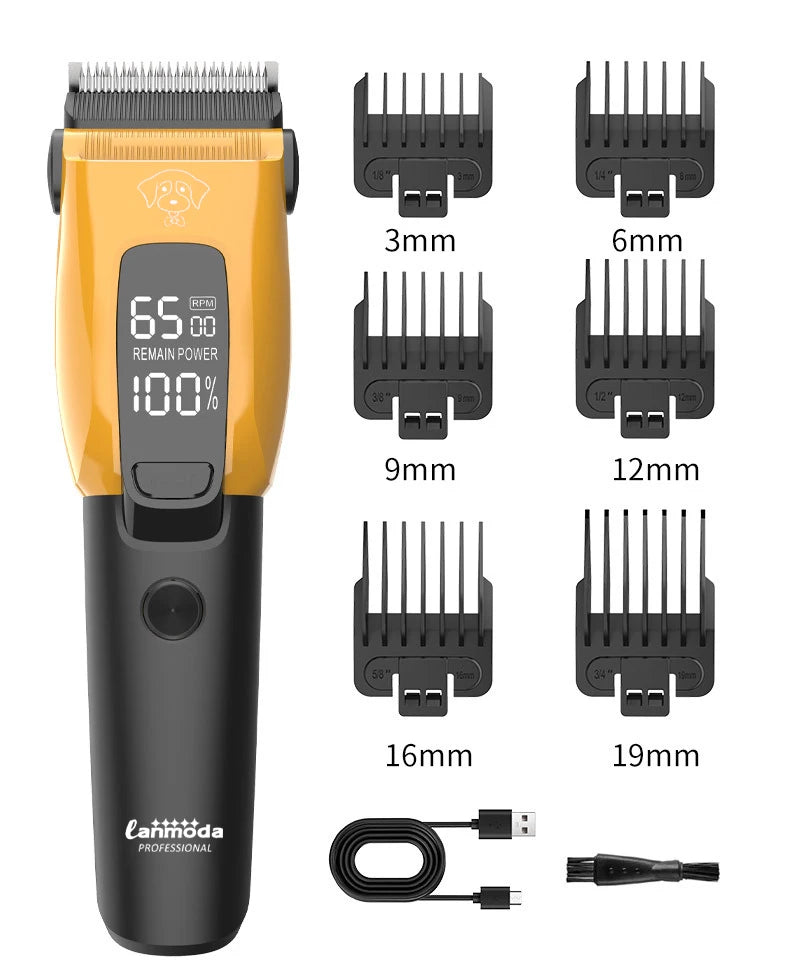 Professional Pet Hair Clipper – Type-C Electric Trimmer