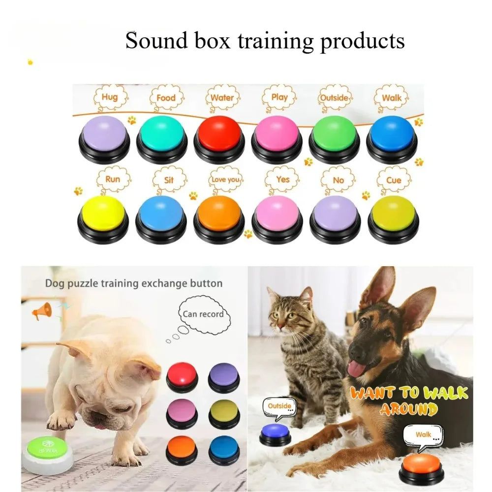 8PCS Pet Voice Recording Buttons – Dog Communication