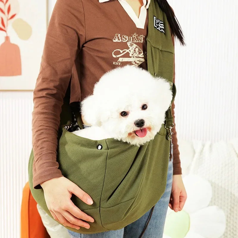 Pet Crossbody Shoulder Bag – Portable Sling Carrier