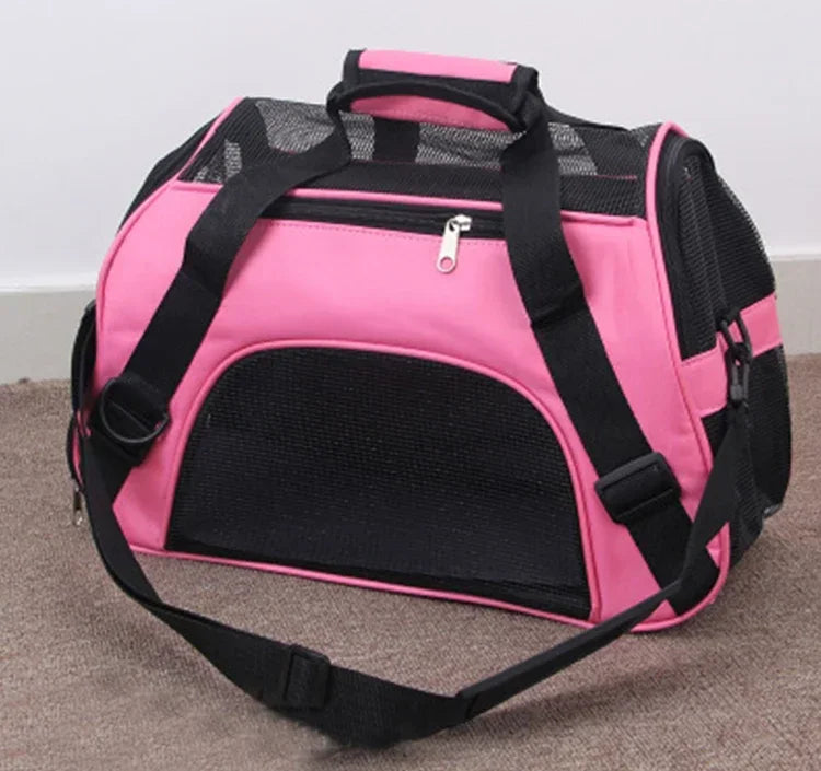 Portable Pet Carrier Bag – Breathable Travel Handbag