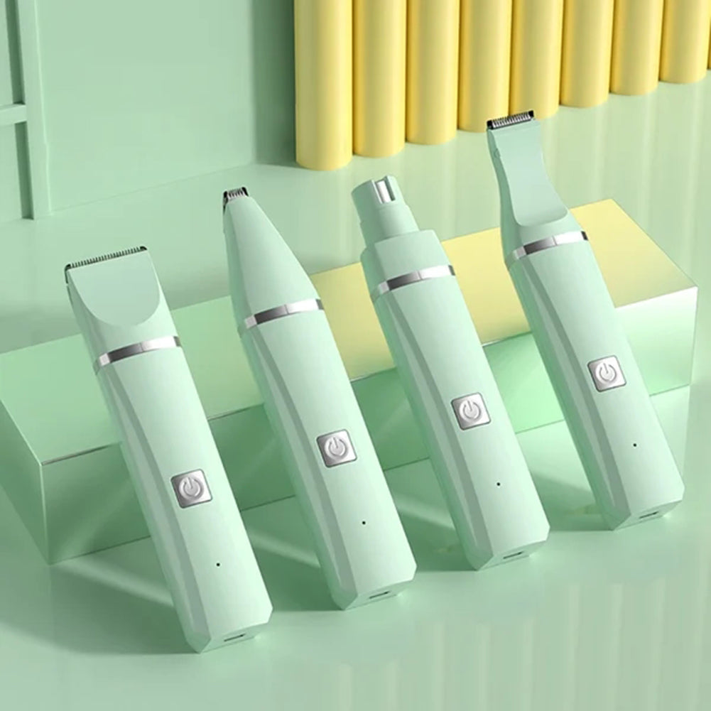 4-in-1 Electric Pet Grooming Kit – USB Rechargeable