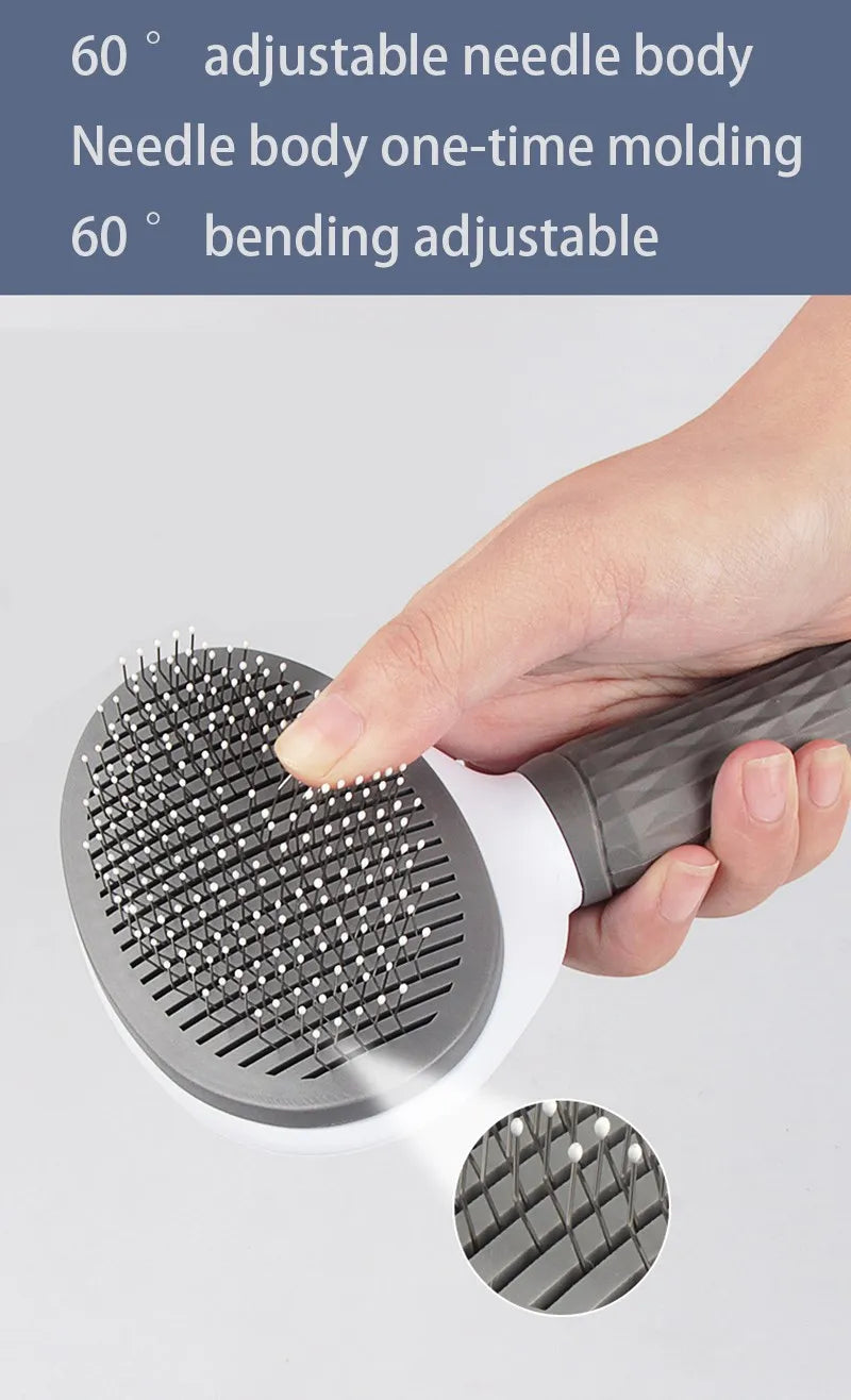 Pet Hair Brush & Comb – Dog & Cat Grooming Tool