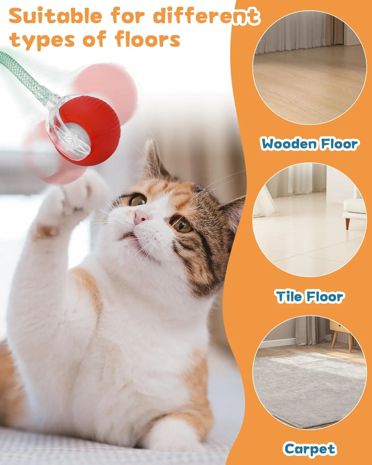 Rechargeable Smart Cat Interactive Ball Toy