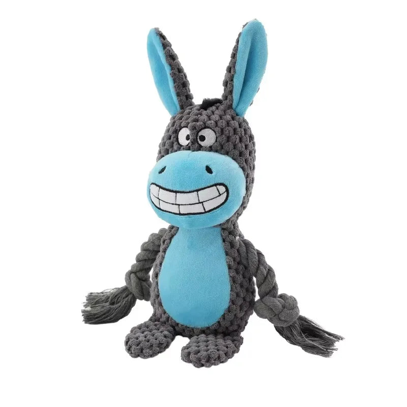 Indestructible Plush Dog Chew Toy – Squeaker