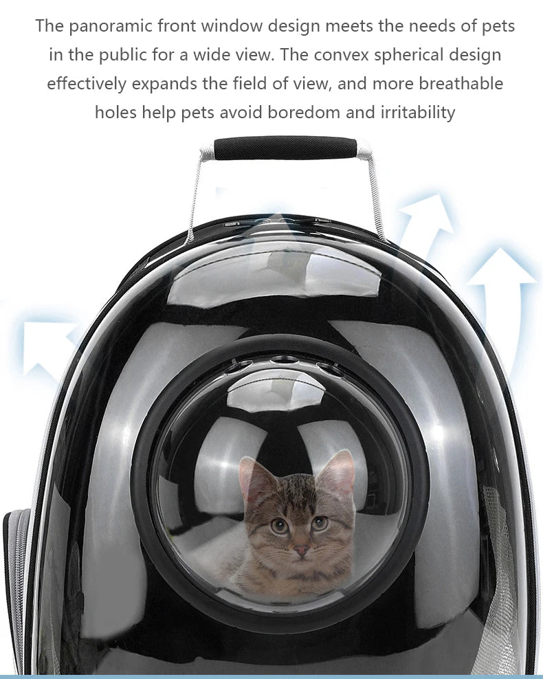 Transparent Space Capsule Pet Backpack – Portable Carrier