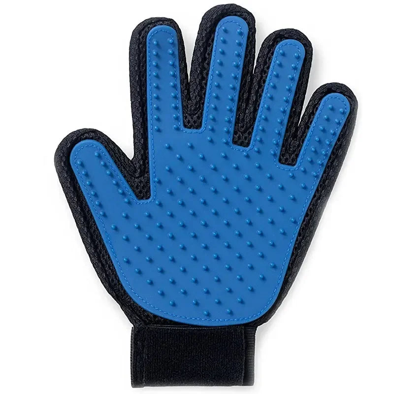 Silicone Pet Grooming Gloves – Hair Removal & Bathing