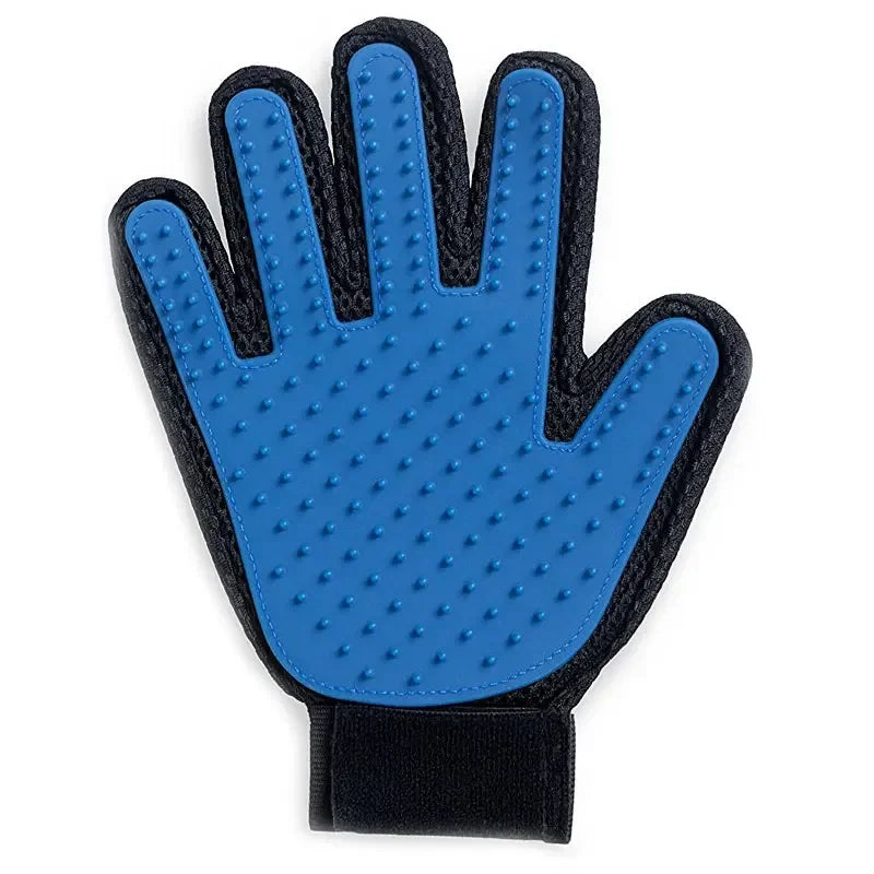 Silicone Pet Grooming Gloves – Hair Removal & Bathing